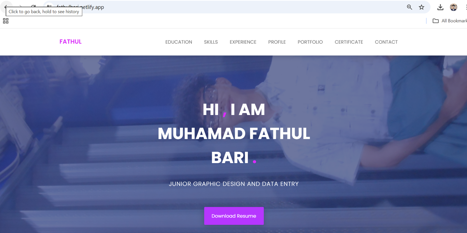 Portofolio Landing Page